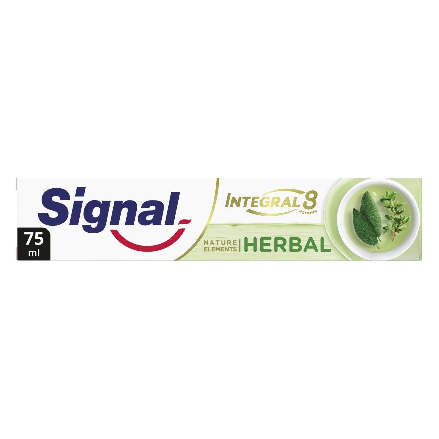Dentifrice Integral 8 Nature Elements Herbal SIGNAL le tube de 75mL