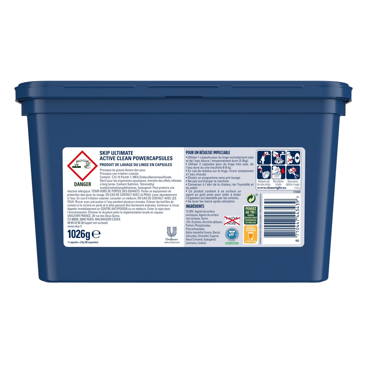 SKIP Active Clean 3in1 Laundry Capsules