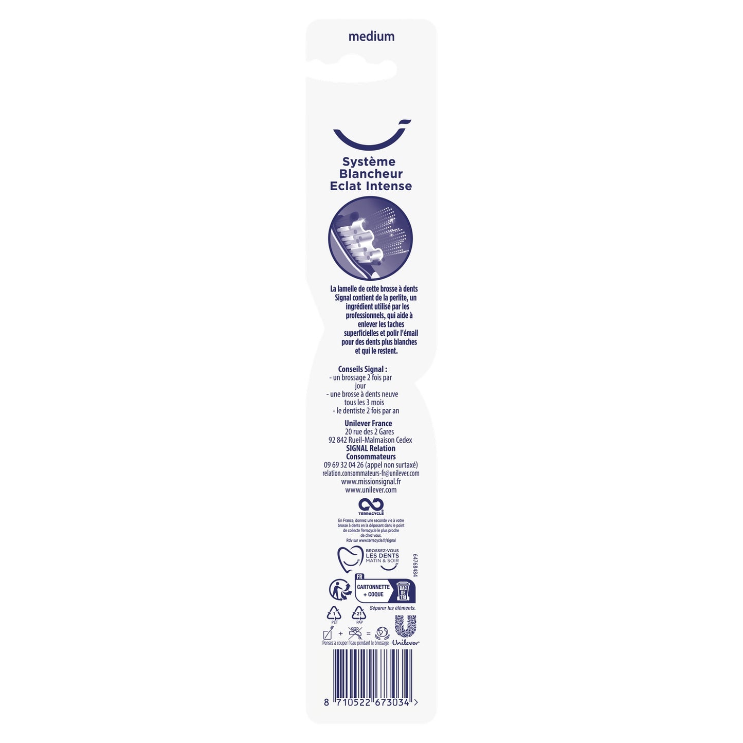 SIGNAL Medium Toothbrush Intense Whiteness and Shine