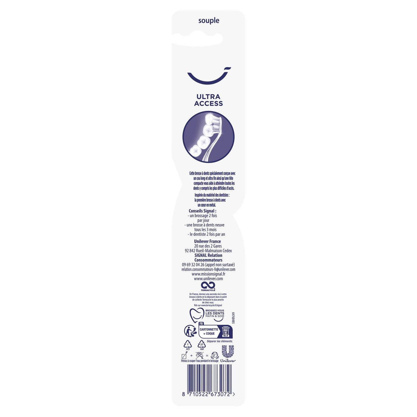 SIGNAL Ultra Access Soft Toothbrush for Back Teeth