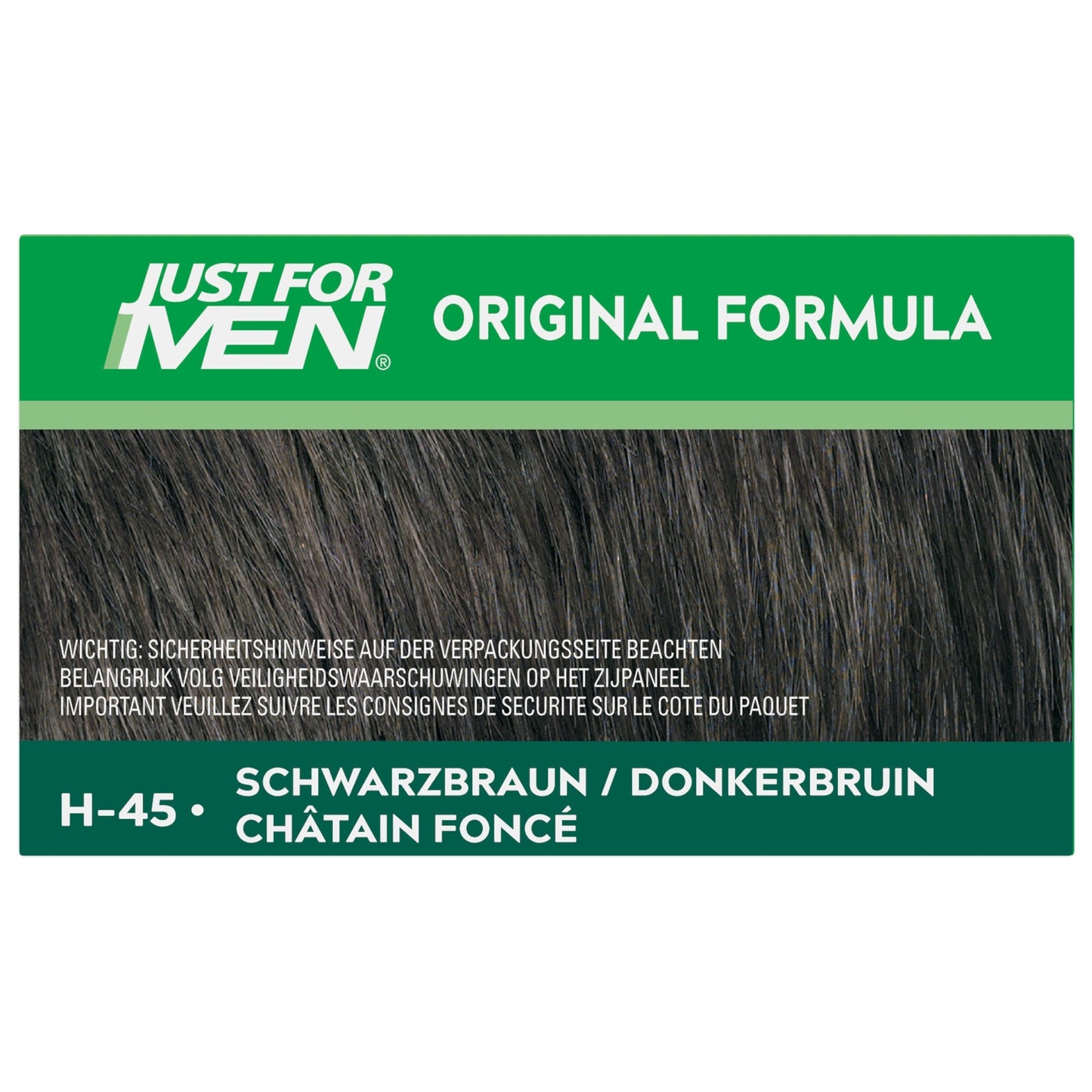 Coloration pour Cheveux Homme Châtain Foncé JUST FOR MEN