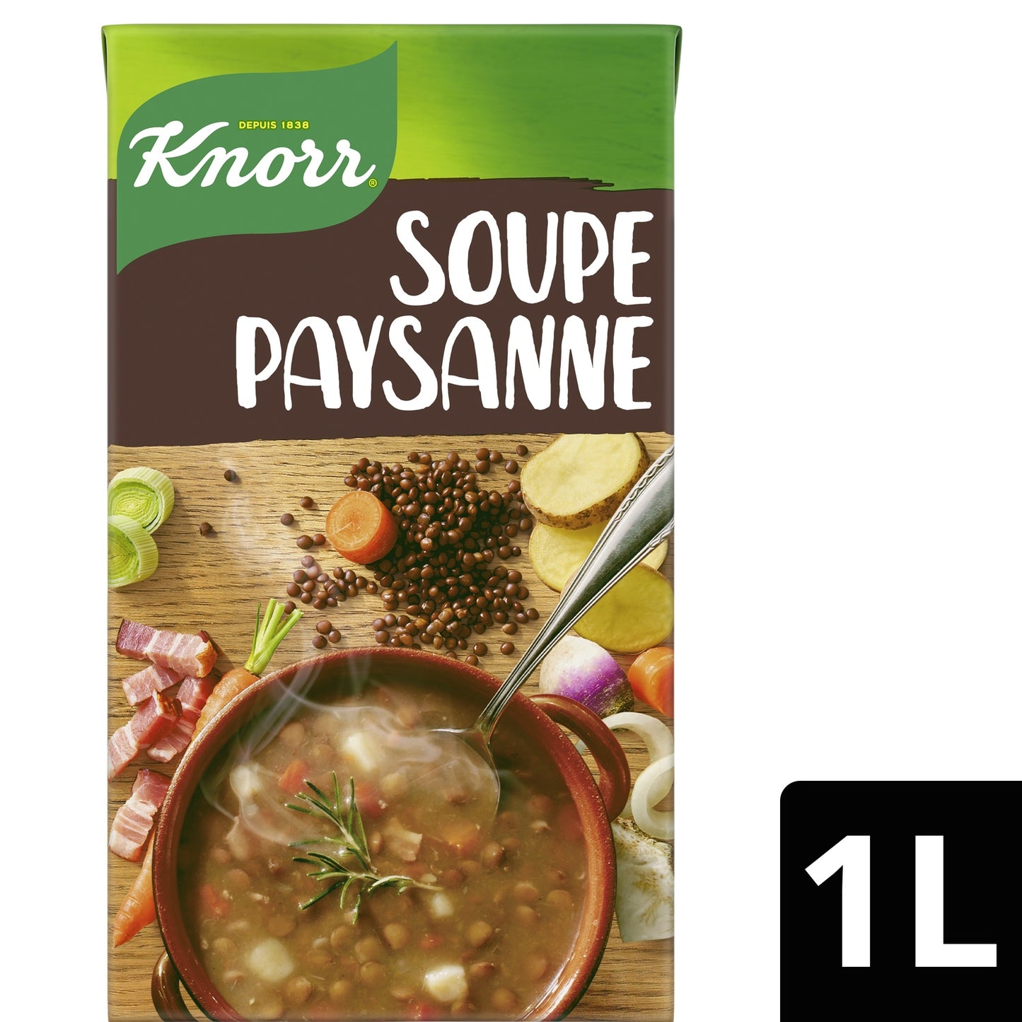 KNORR Linsensuppe mit geräuchertem Speck