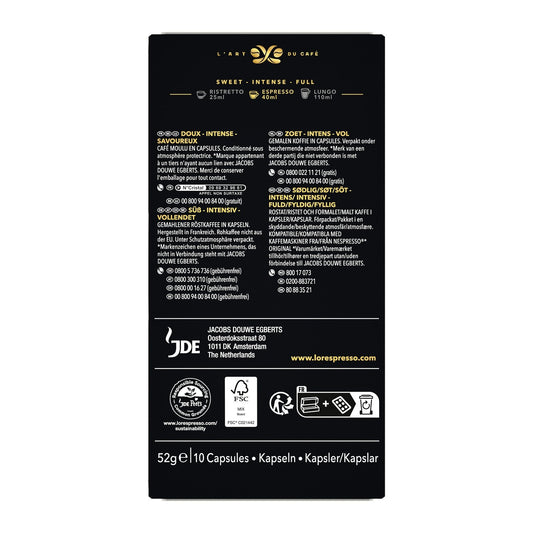 Rose Gold Coffee Capsules Intensity 7 Nespresso Compatible L'OR