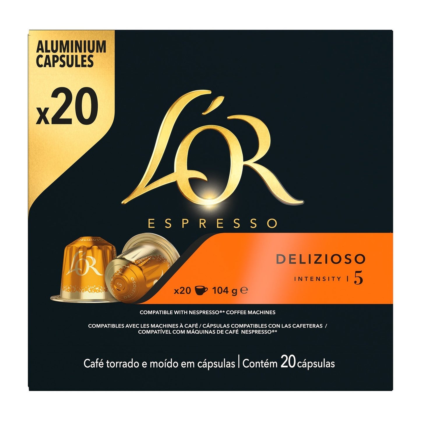 Café Capsules Delizioso N°5 Compatibles Nespresso L'OR