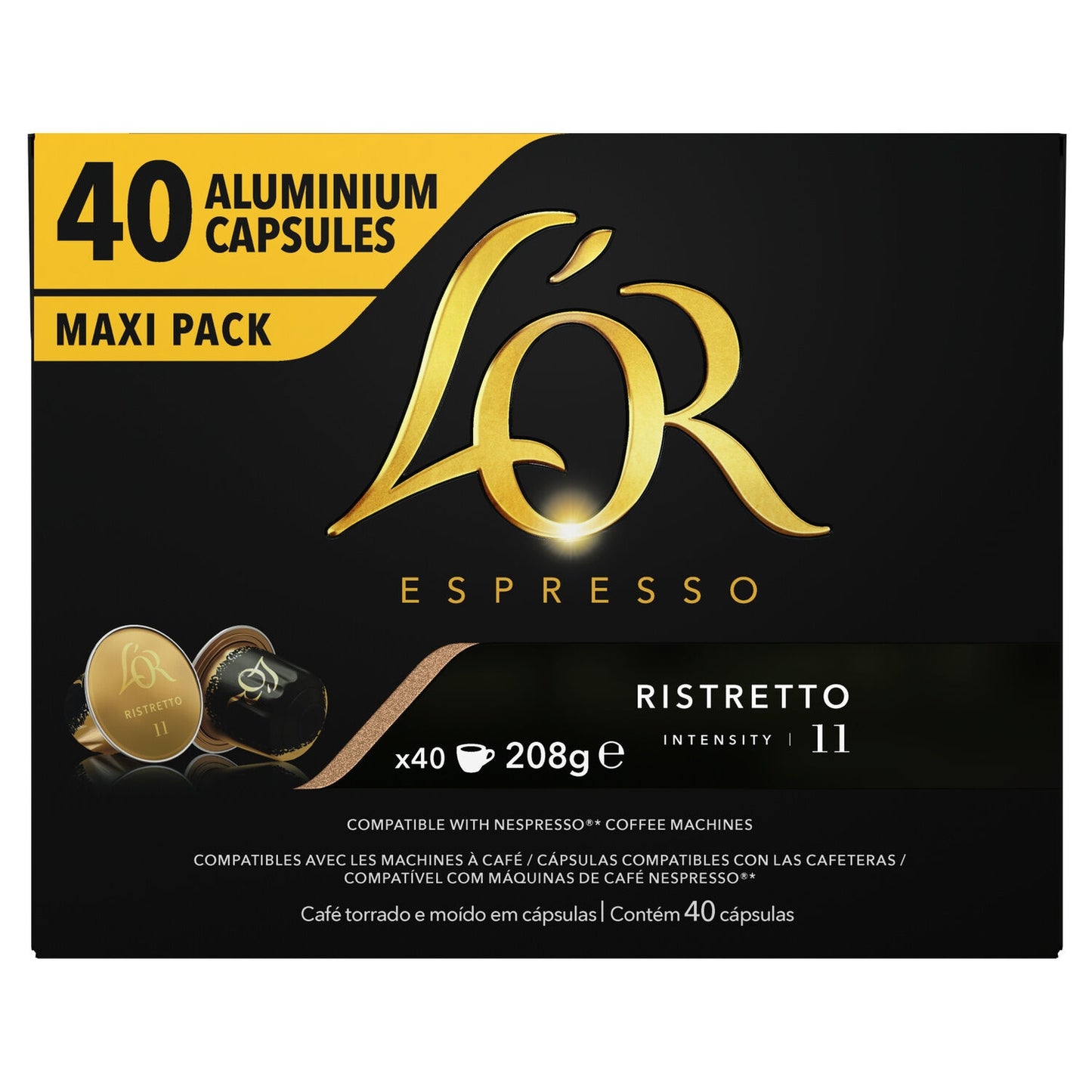 Nespresso Ristretto Compatible Coffee Capsules Intensity 11 L'OR ESPRESSO
