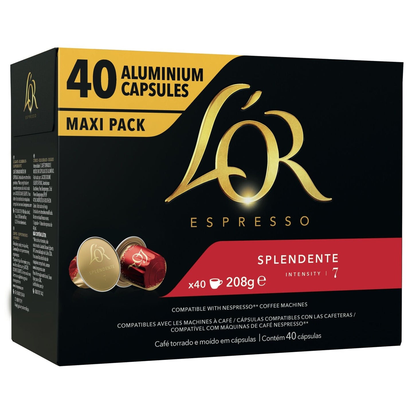 Nespresso Splendente Intensity 7 L'OR ESPRESSO Compatible Capsules