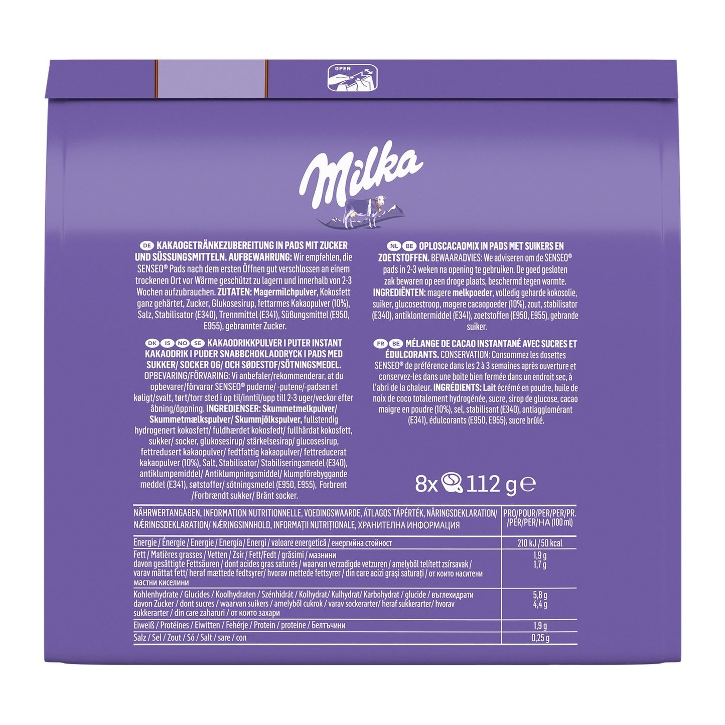 Milka Senseo Compatible Chocolate Coffee Pods SENSEO
