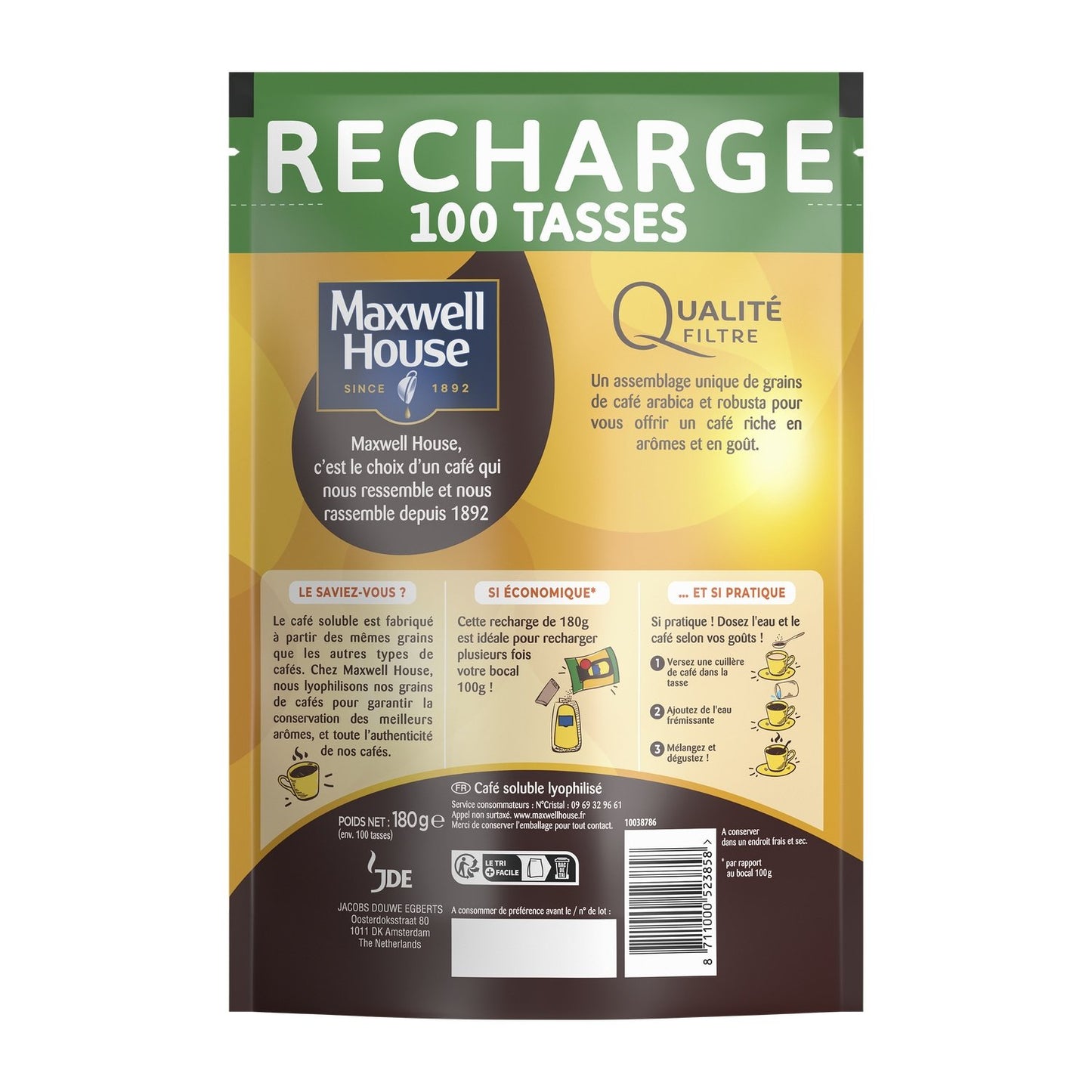 MAXWELL HOUSE Filter Quality Instant Coffee