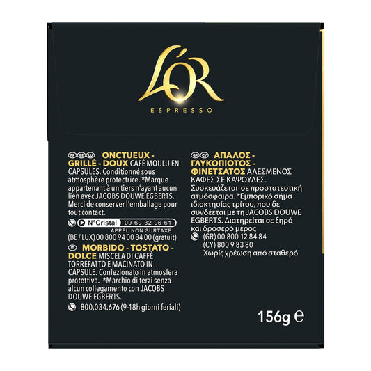 Espresso Capsules Intensity 5 Compatible with Nespresso L'OR