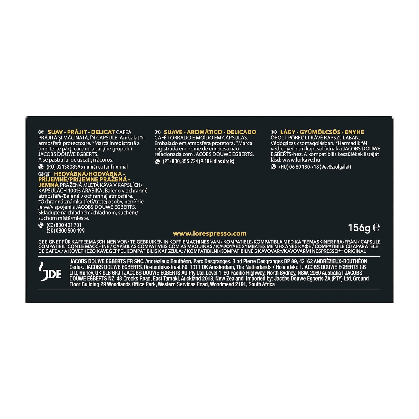 Espresso Capsules Intensity 5 Compatible with Nespresso L'OR