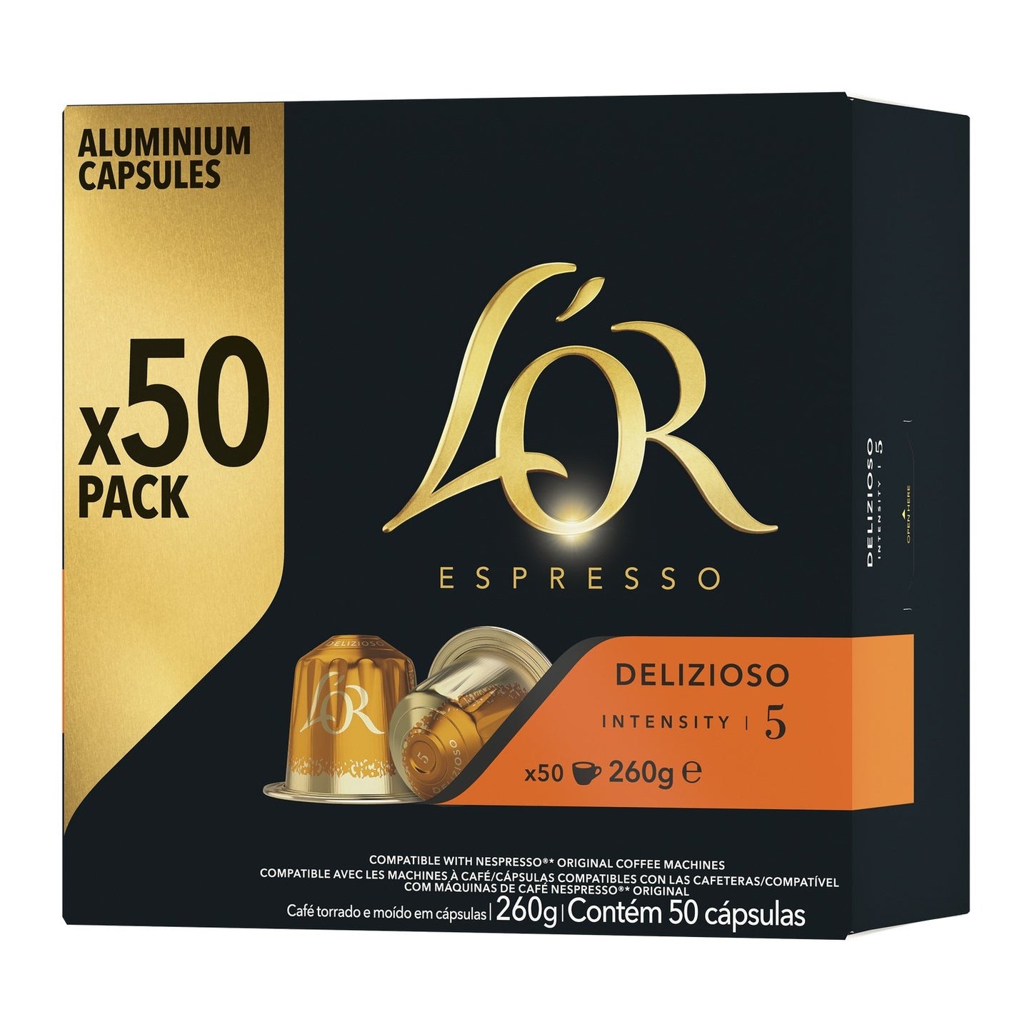 Delizioso Intensity 5 Nespresso Compatible Capsules L'OR