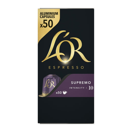 Espresso Capsules Intensity 10 Compatible with Nespresso L'OR