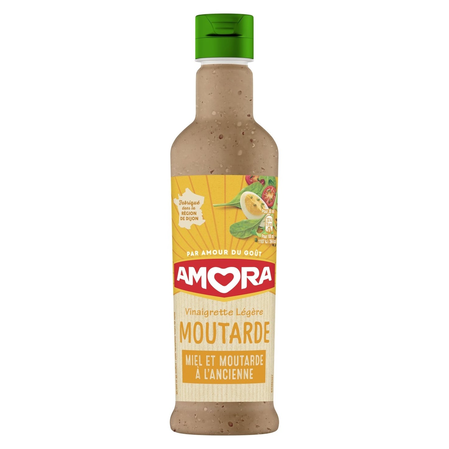 Vinaigrette Légère Moutarde AMORA La bouteille de 380ml