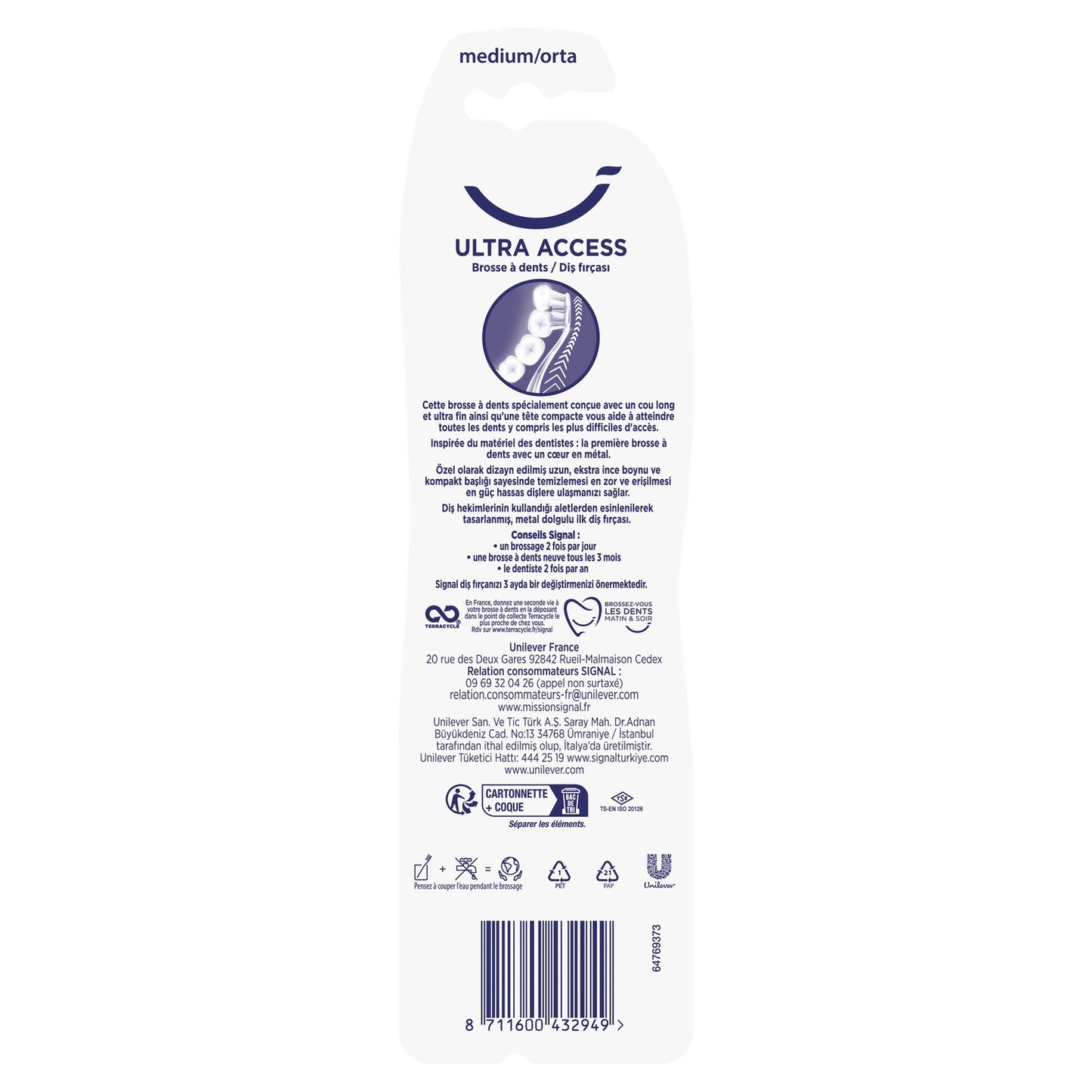 SIGNAL Ultra Access Medium Toothbrush