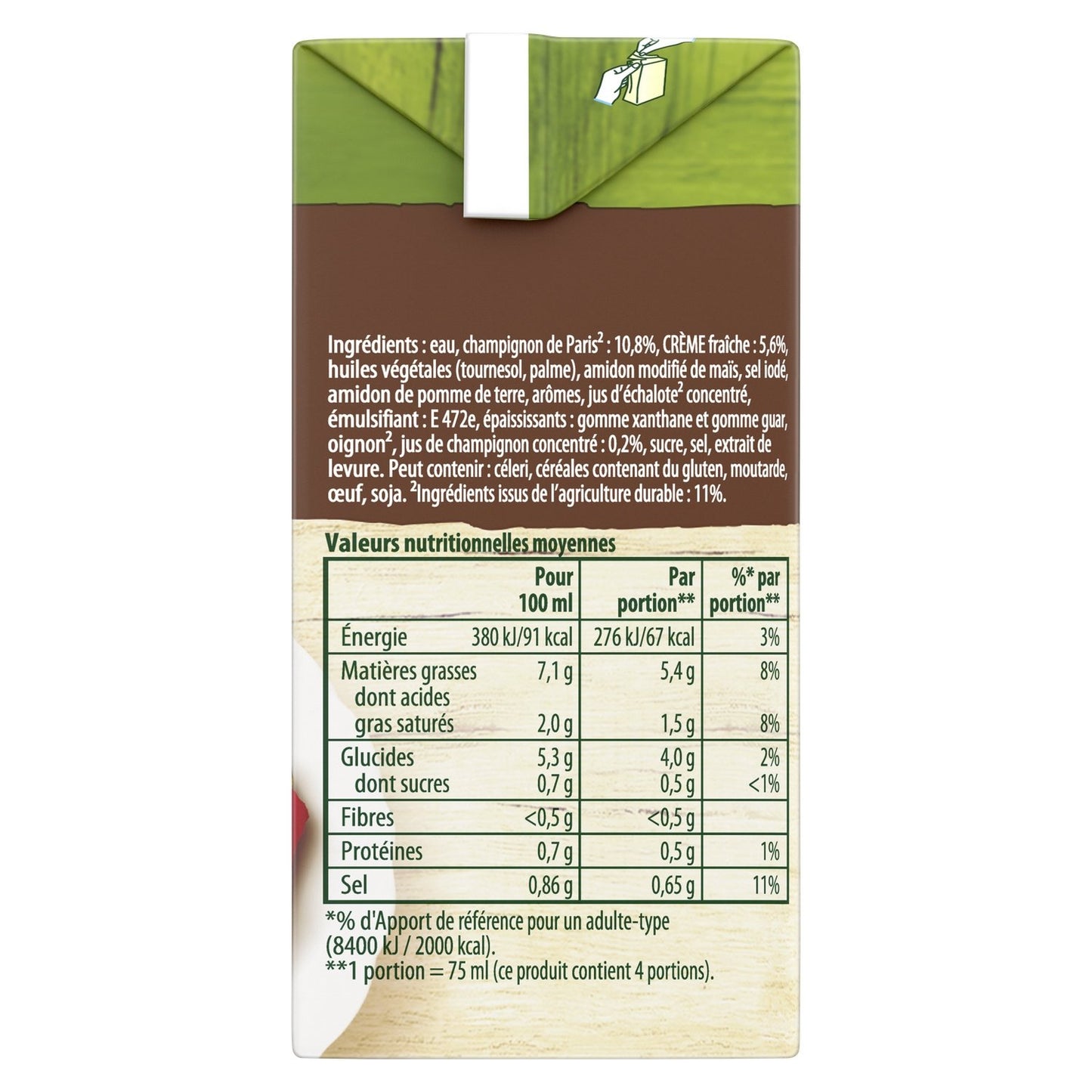 KNORR Sauce Champignons Crème fraîche