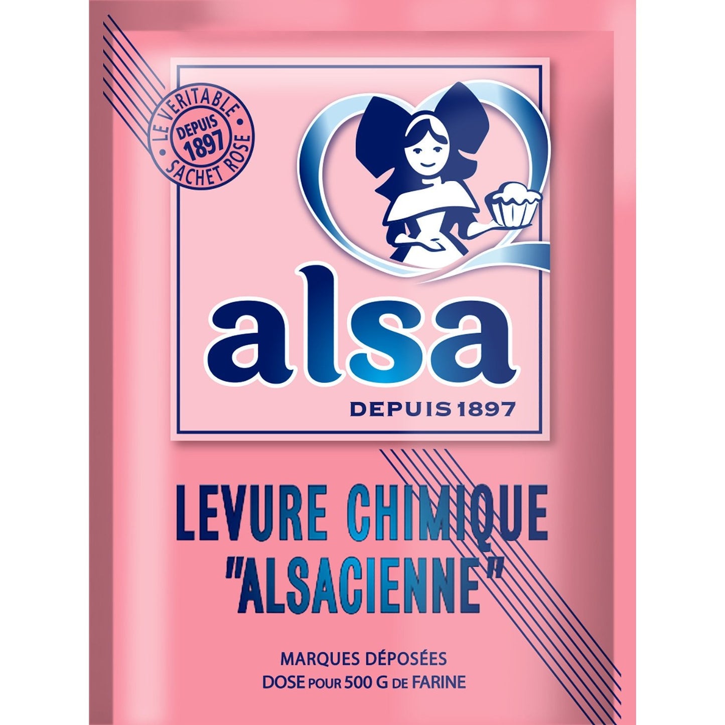 Levure Chimique Alsacienne ALSA les 8 sachets - 88g