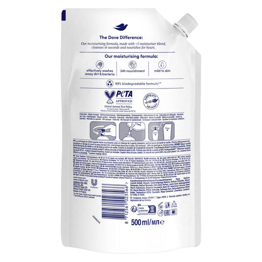 Savon Liquide Recharge Mains Parfum Beurre de Karité et Vanille DOVE