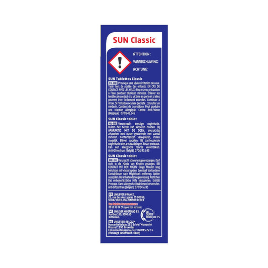 Tablettes Lave-Vaisselle Classic SUN