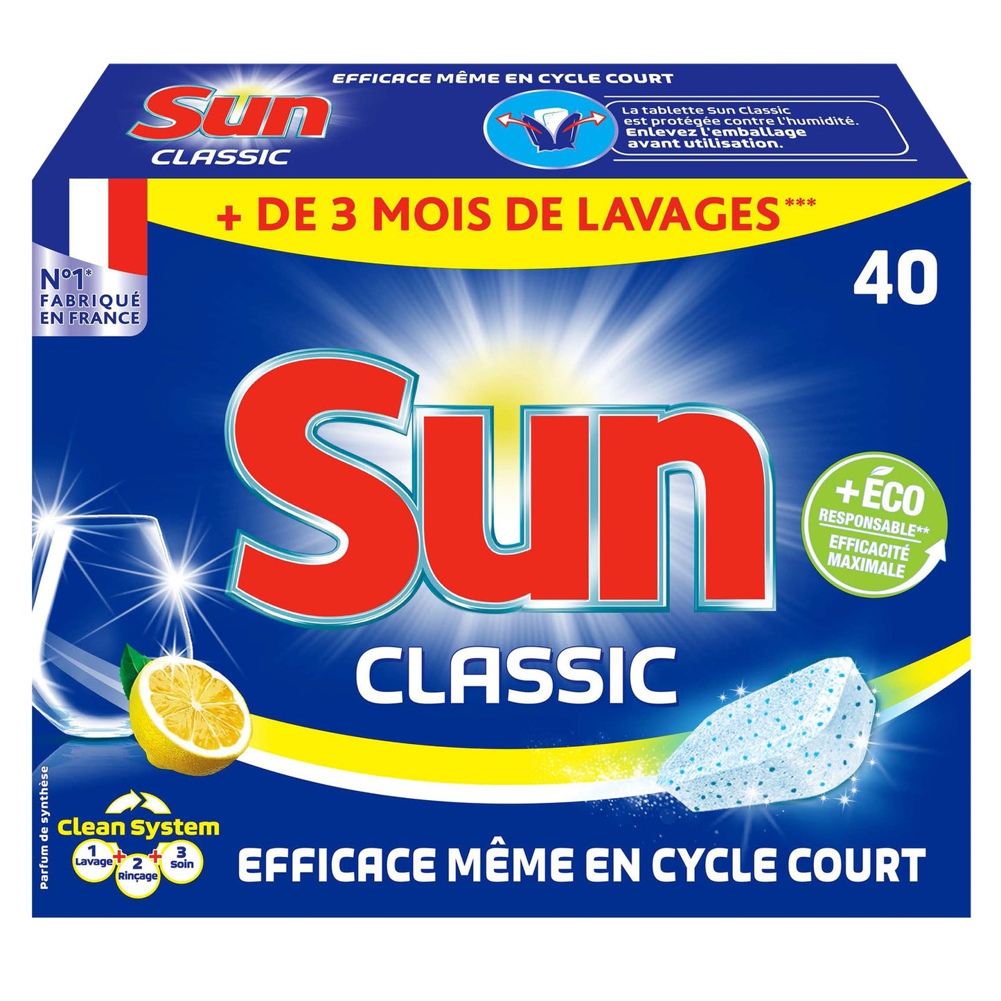 SUN Classic Geschirrspültab Zitrone