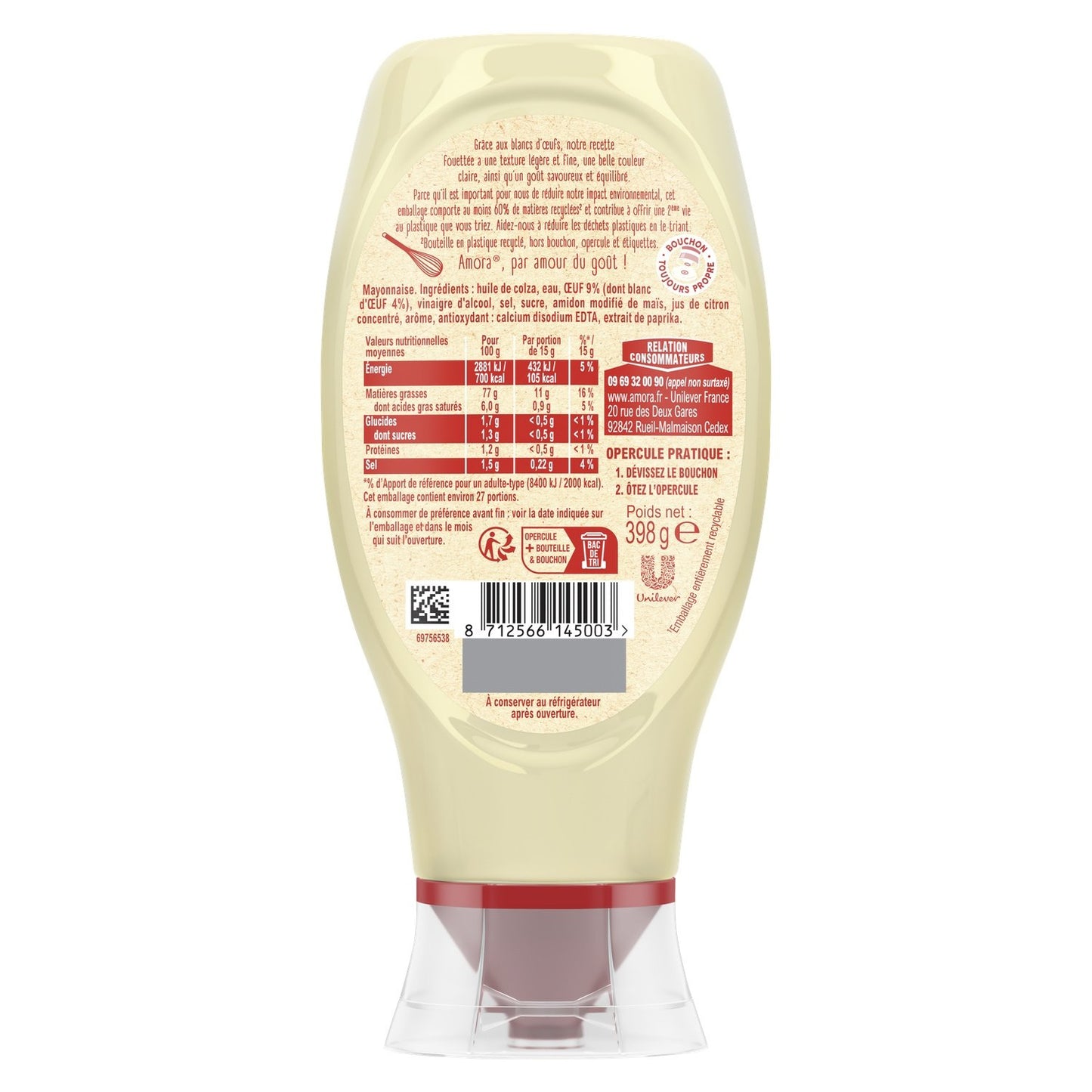 Mayonnaise Recette Fouettée AMORA