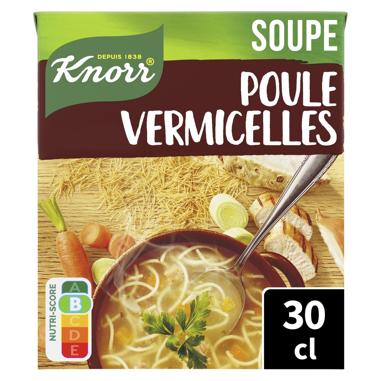 Soupe Velouté Poule Vermicelles Carottes KNORR la brique de 30 cl