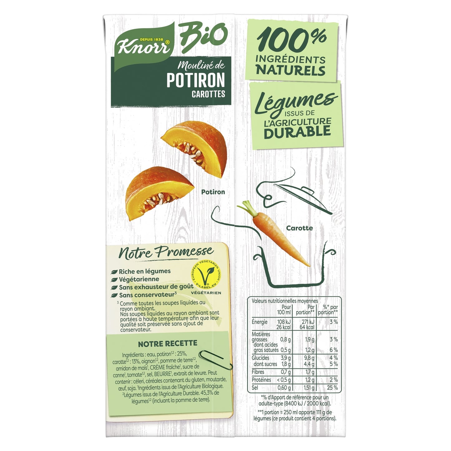 KNORR Organic Pumpkin Carrot Onion Puree Soup