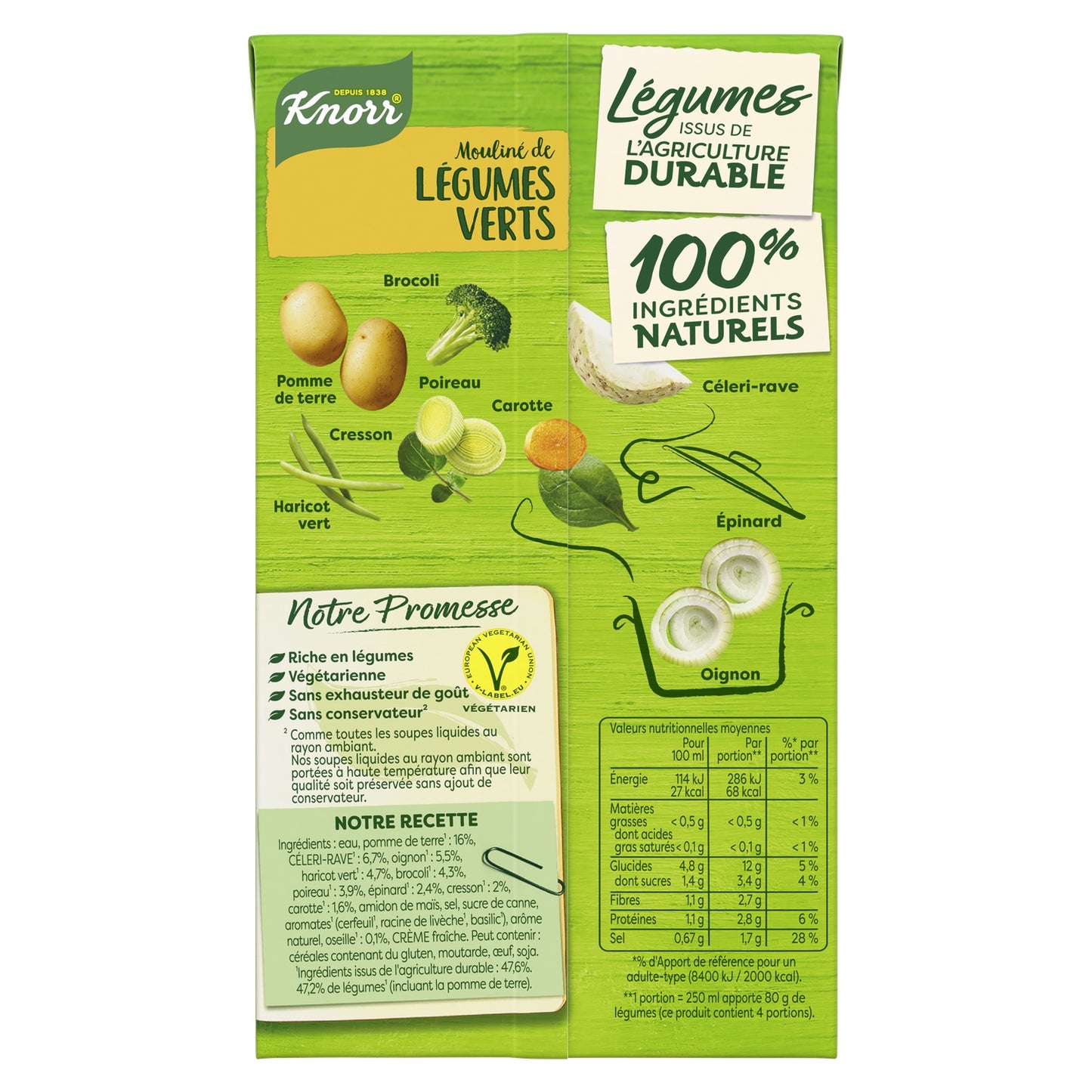 KNORR Pürierte grüne Gemüsesuppe