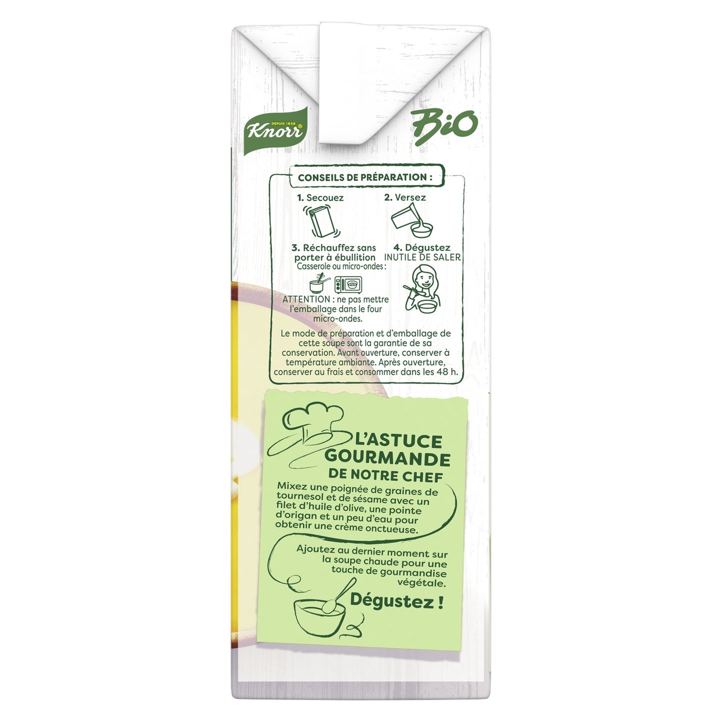 KNORR Organic Vegetable Cream Soup with Fresh Cream