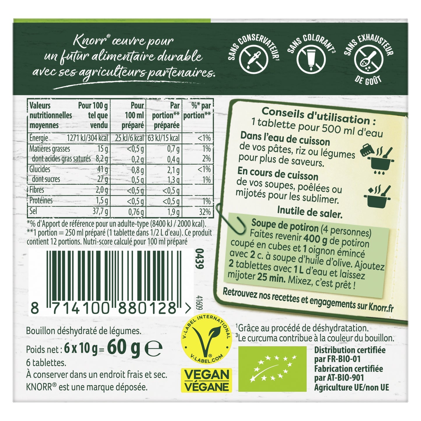 KNORR Organic Vegetable Flavor Broth