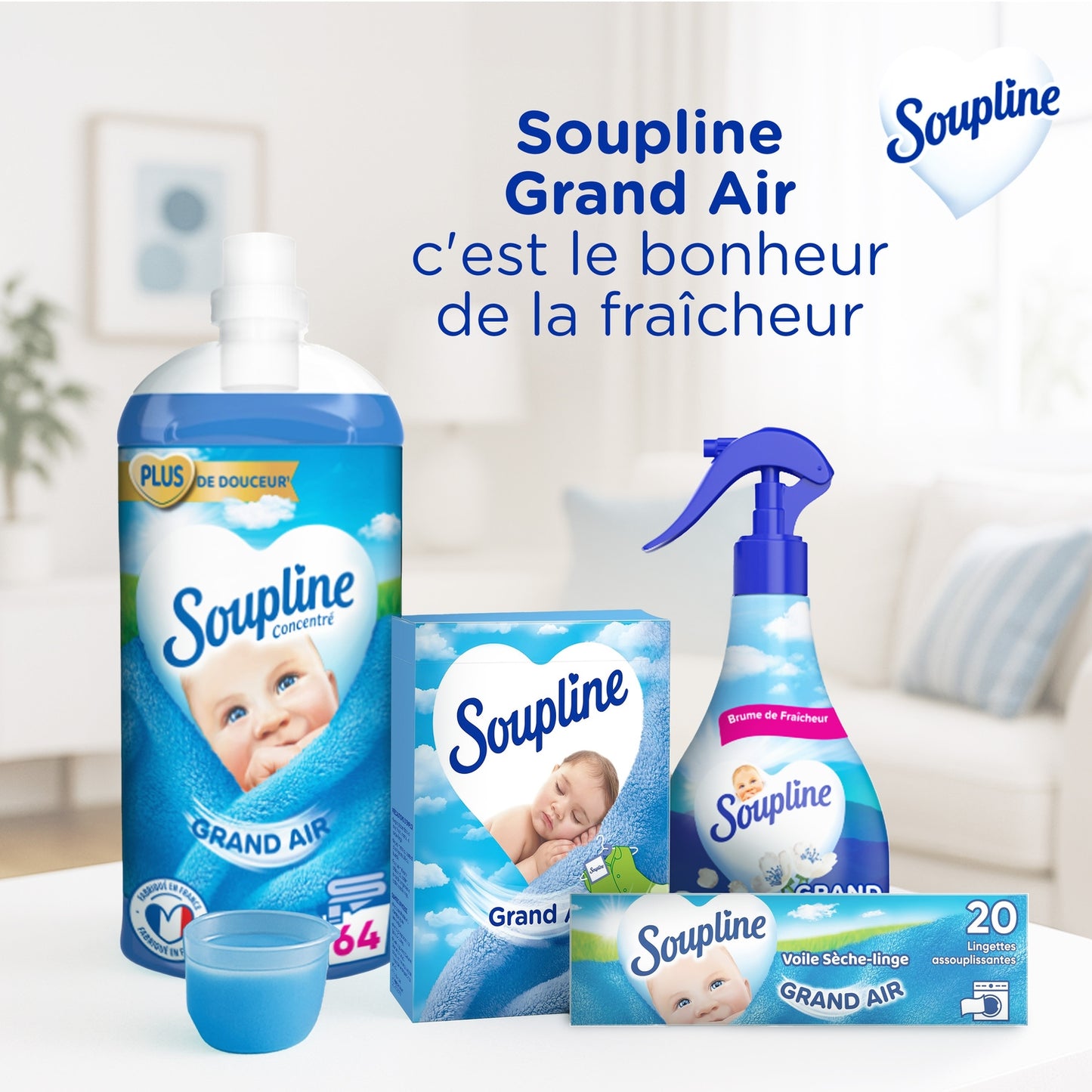 Parfum de Linge Sachets Armoires Grand Air SOUPLINE