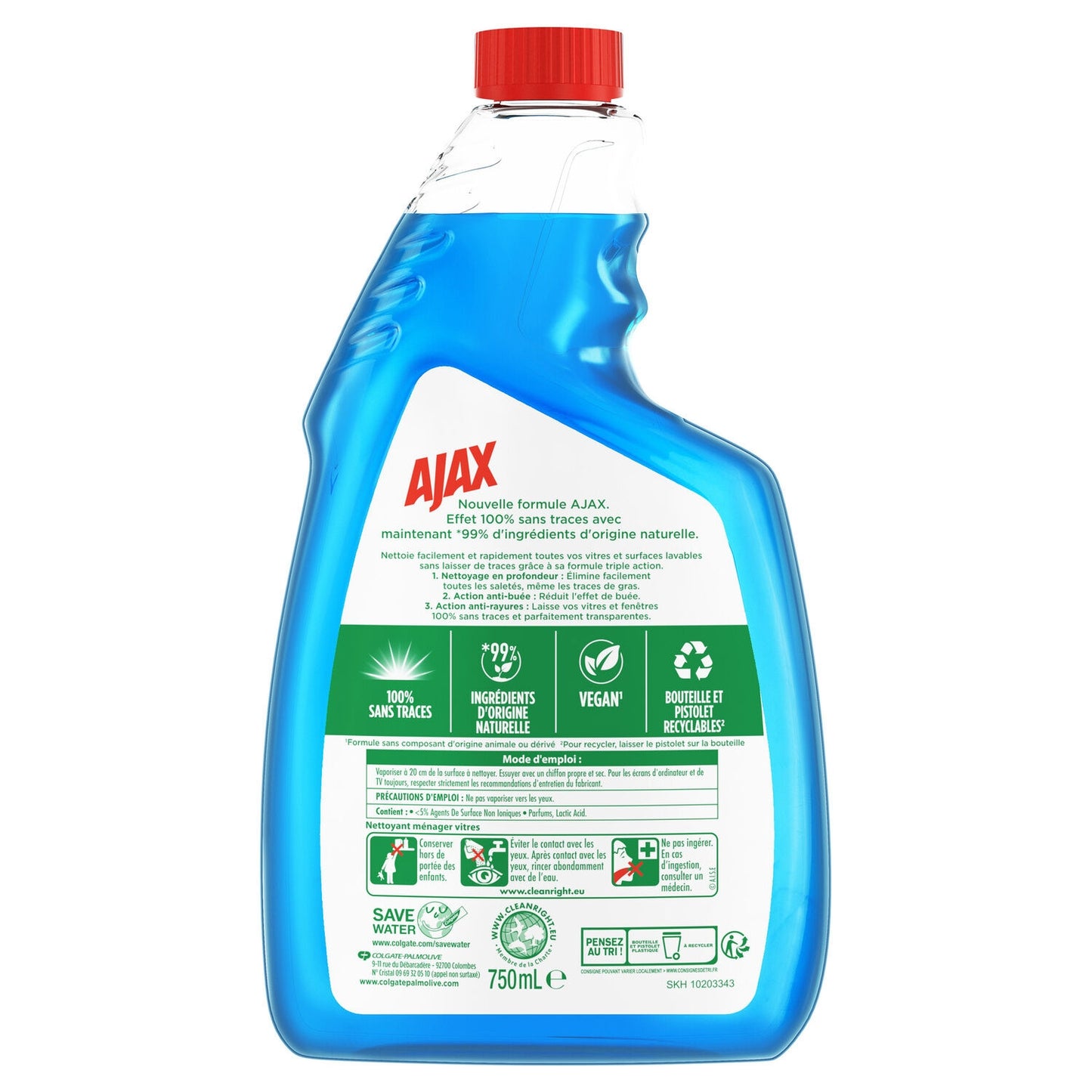 AJAX Triple Action Glass Cleaner