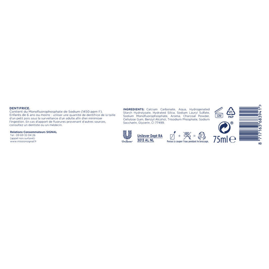 SIGNAL Activated Charcoal Infused Whitening Toothpaste