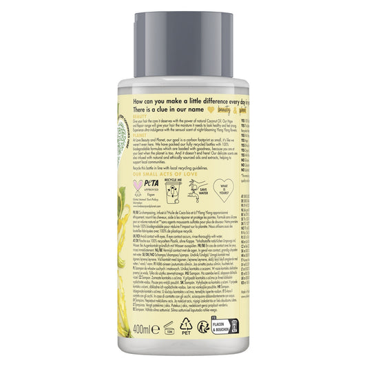 Shampoing Huile de Coco et Ylang Ylang LOVE BEAUTY AND PLANET