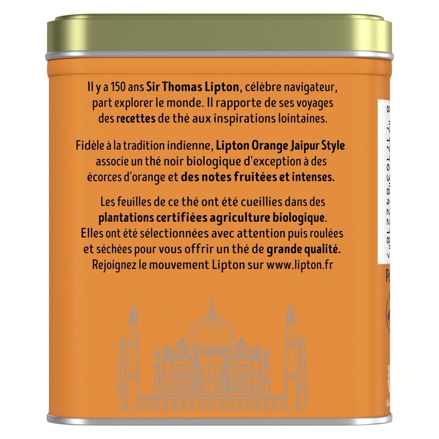 LIPTON Organic Jaipur Orange Black Tea