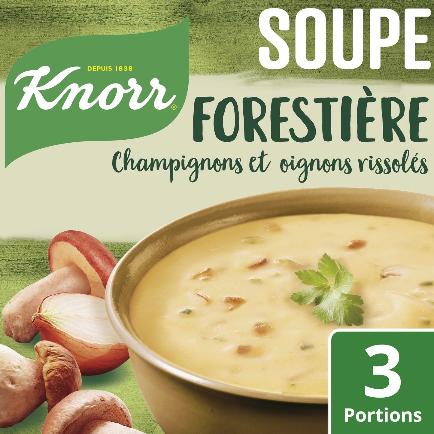 Soupe Déshydratée Forestière Champignons et Oignons KNORR le sachet de 85 g