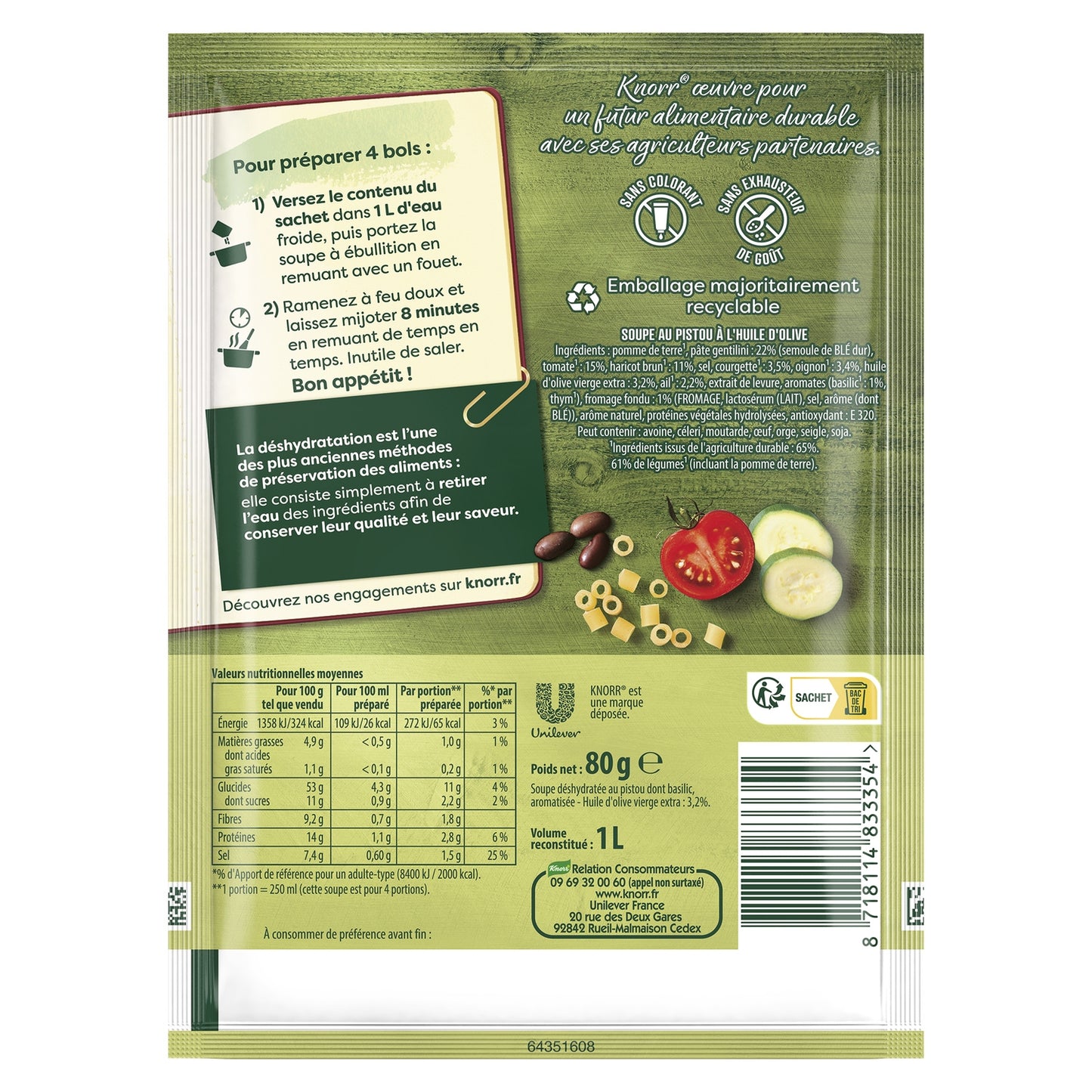 KNORR Dehydrated Soup with Pistou and Olive Oil