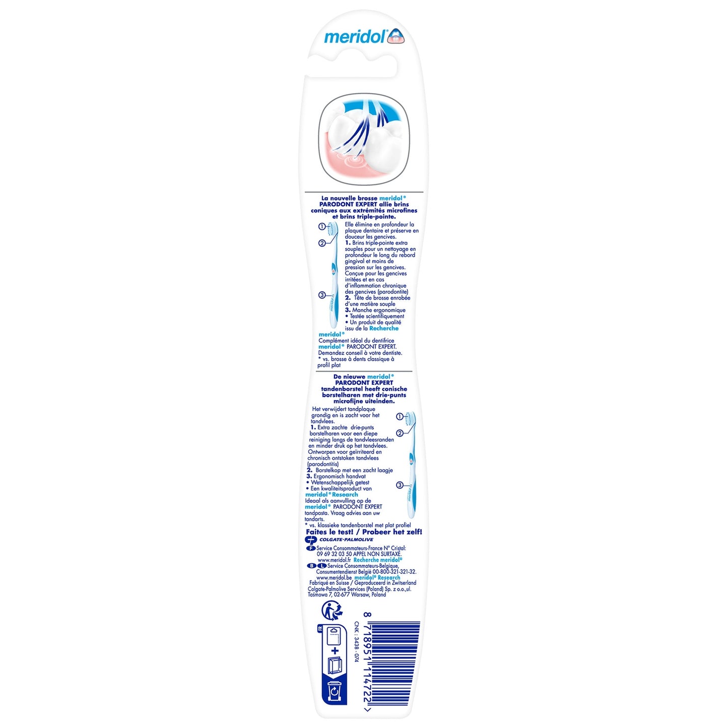 Brosse à Dents Souple Parodont Expert Nettoyage Profond MERIDOL