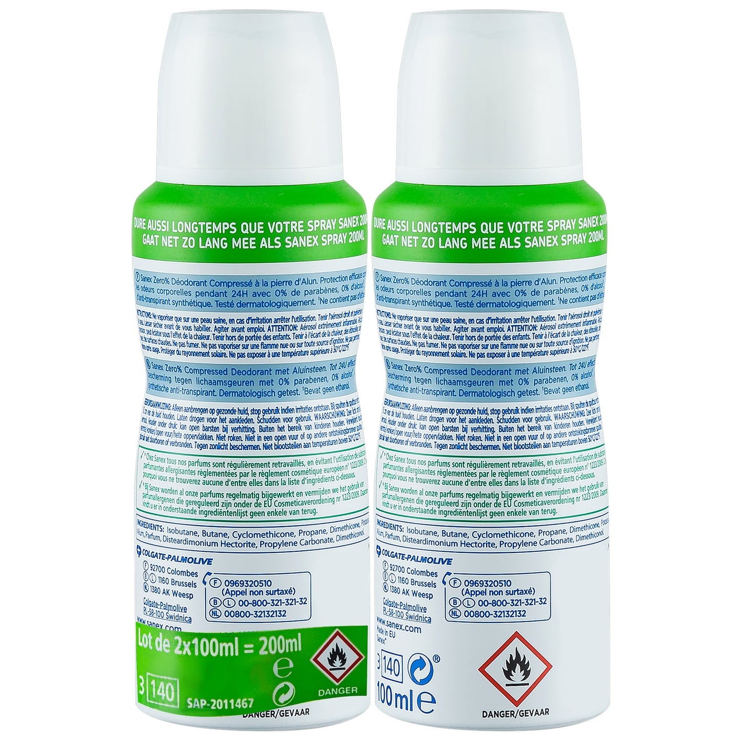 SANEX Invisible Zero% Deodorant