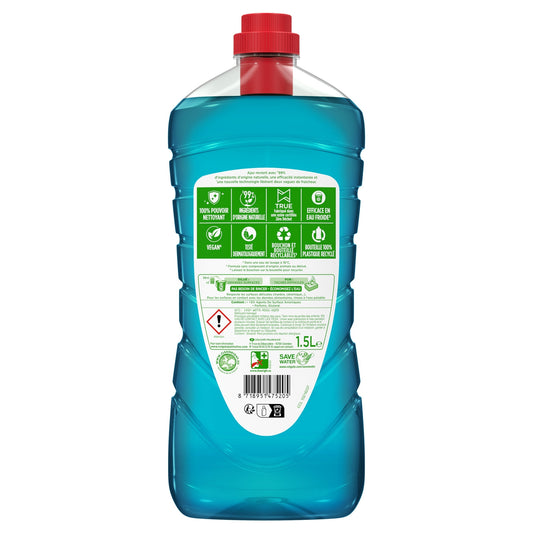 Nettoyant Ménager Sol & Multi-Usage Purifie l'Air à l'Eucalyptus Eco Responsable AJAX
