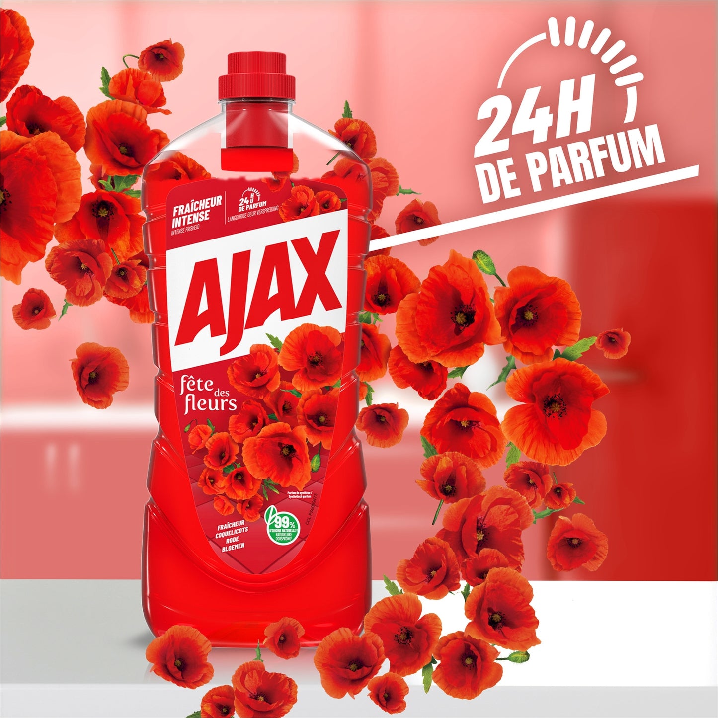 AJAX Flower Festival Household Floor & Multi-Surface Cleaner