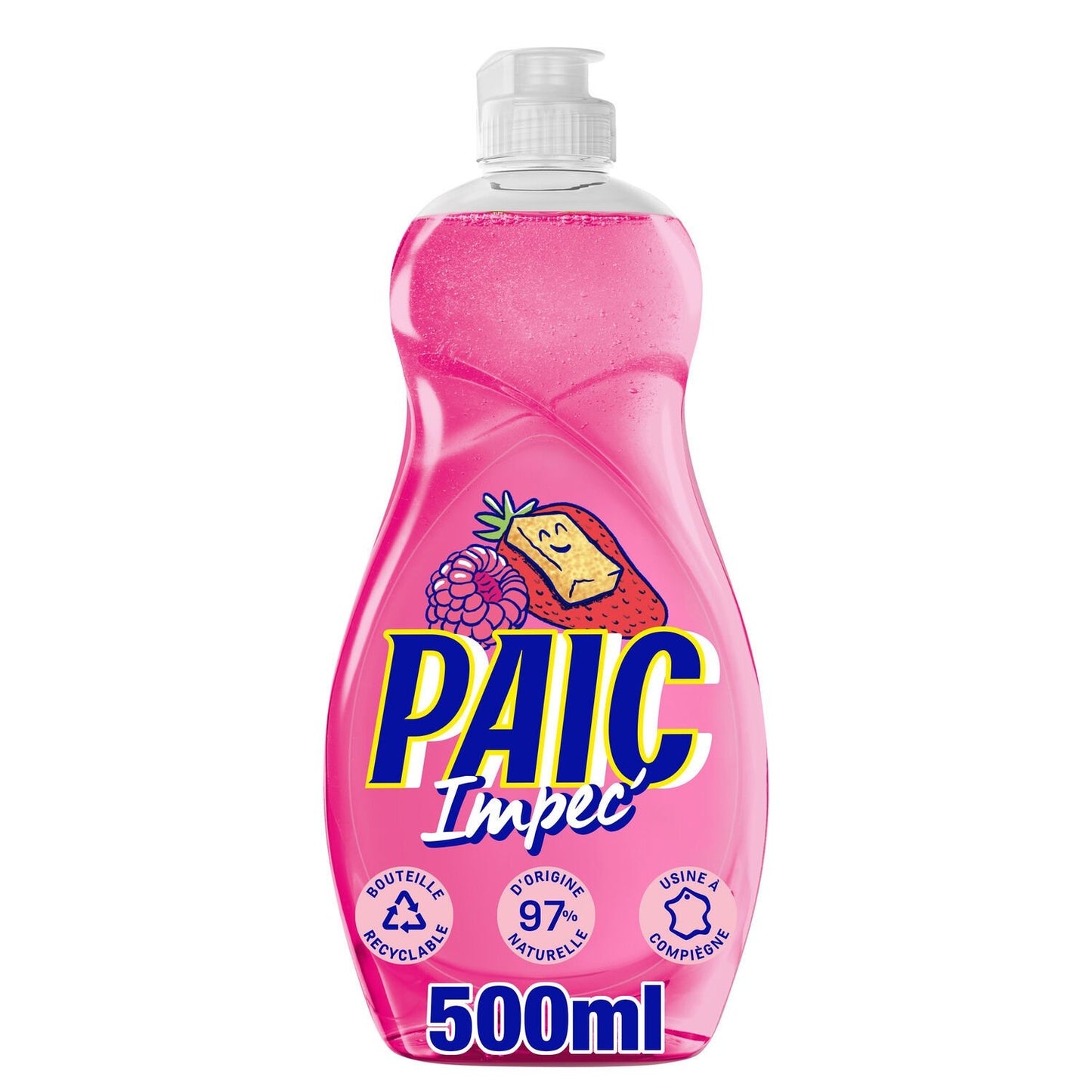 Liquide Vaisselle Dégraissant aux Notes Fruitées Fruits Rouges Impec' PAIC