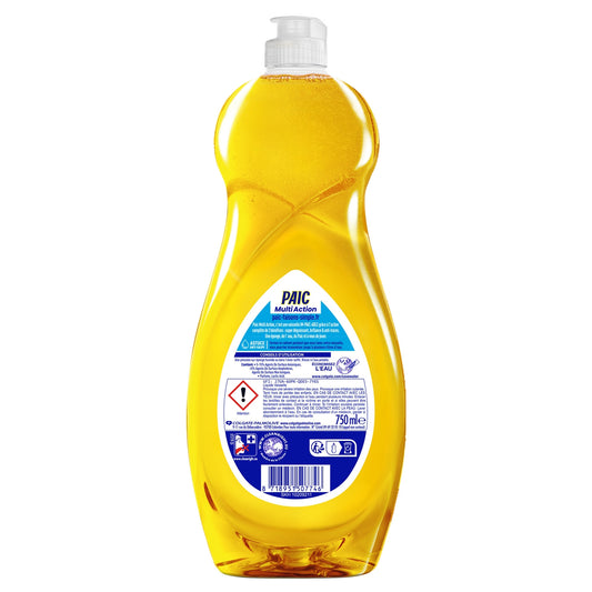 Liquide Vaisselle Fraîcheur Agrumes Multi-Action Super Dégraissant Brillance et Anti-Traces PAIC