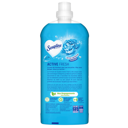 Adoucissant Concentré Œillet Bleu Active Fresh SOUPLINE