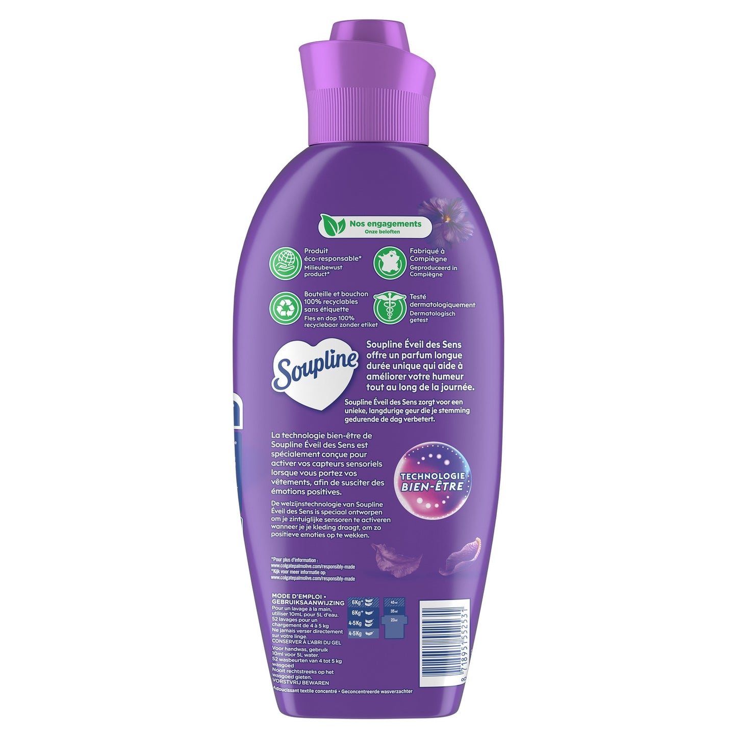 3d Fabric Softener Awakening of the Senses Floral Serenity Notes of Iris & Violet SOUPLINE