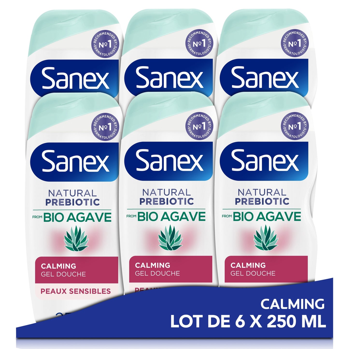 SANEX Organic Natural Prebiotic Soothing Shower Cream with Agave