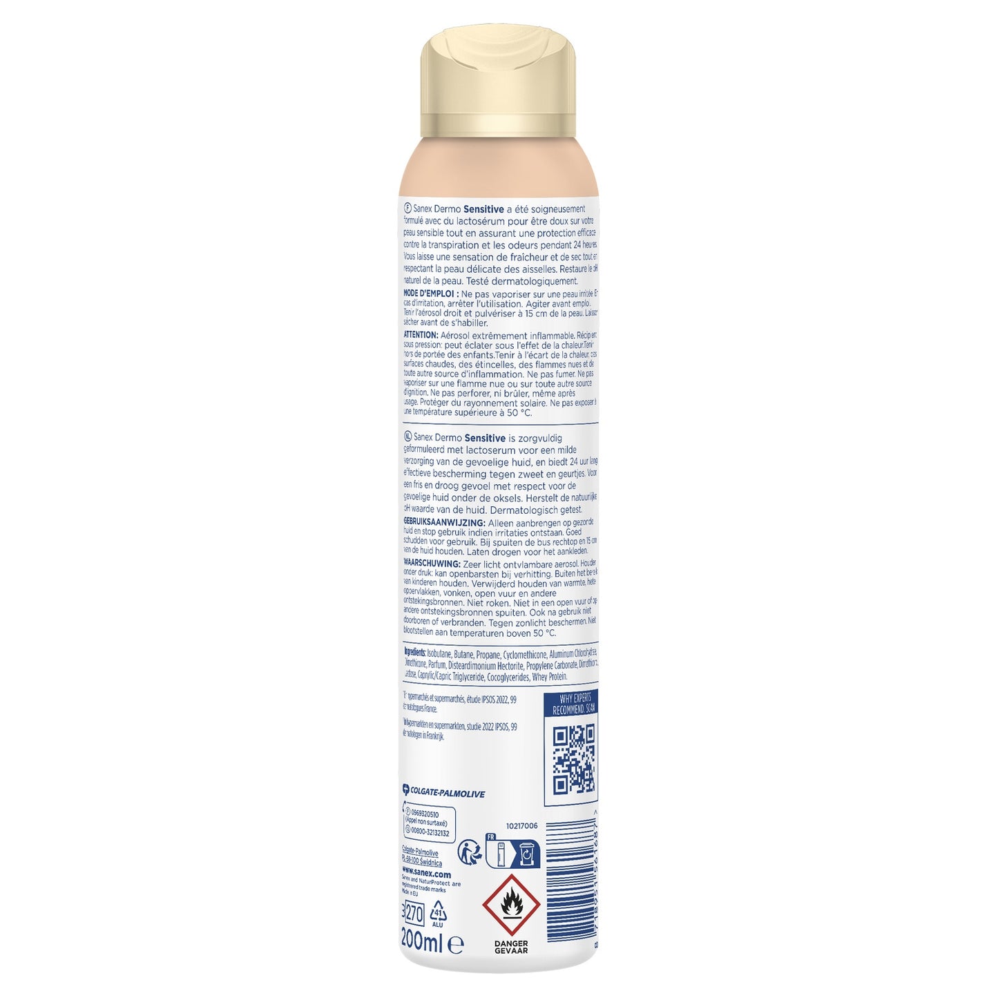 Déodorant Spray Anti-Transpirant Sensitive Anti-Irritation Dermo SANEX