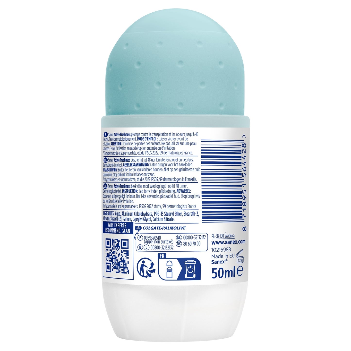 Déodorant Bille Anti-Transpirant Dermo Active Freshness 48H SANEX