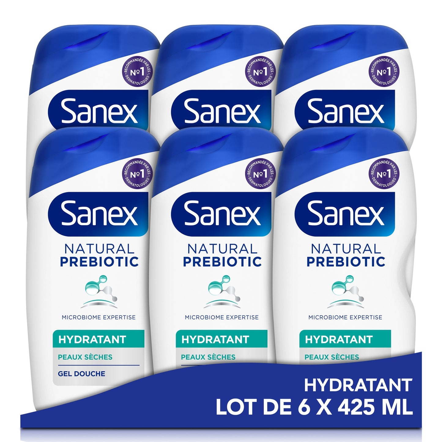 Moisturizing Shower Gel for Dry Skin Natural Prebiotic SANEX