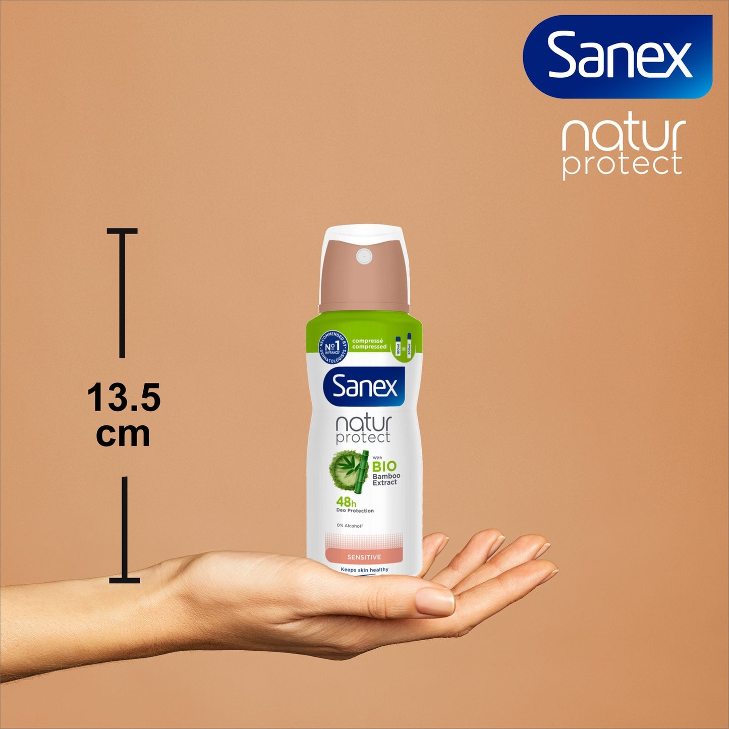Déodorant Spray Compressé Peaux Sensibles Bambou Bio SANEX