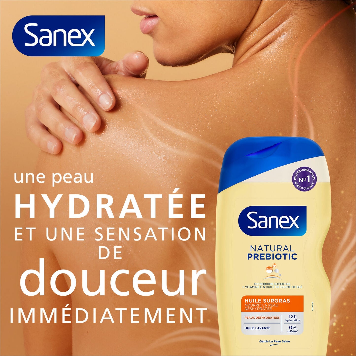 SANEX Natural Prebiotic Extra-Rich Shower Gel for Very Dry Skin